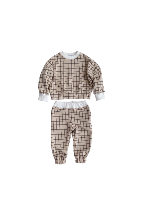 Dres oversize ze ściągaczem ecru
