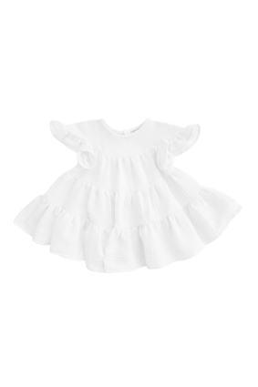 Oversized muslin dress