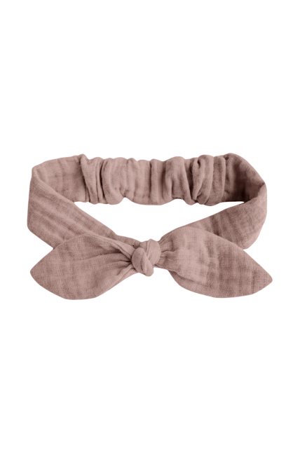 Muslin headband with an elastic band