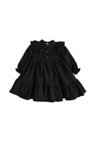 Muslin dress with a ruffle