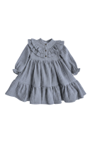 Muslin dress with a ruffle