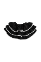 Muslin skirt with three frills and lace