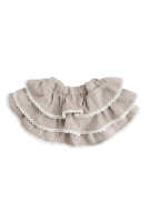 Muslin skirt with three frills and lace