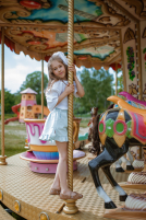 Krótkie spodenki z falbankami Petit Carousel