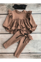 Legginsy z delikatną baskinką