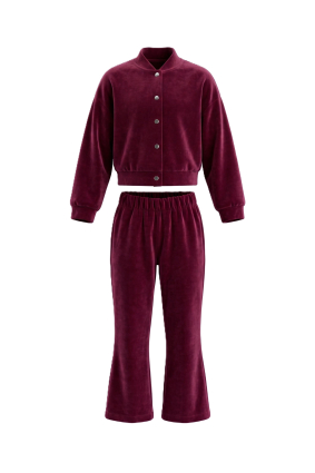 Welurowy komplet Cherry