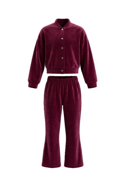 Welurowy komplet Cherry